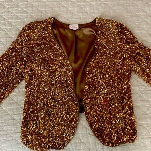 Short sequin blazer